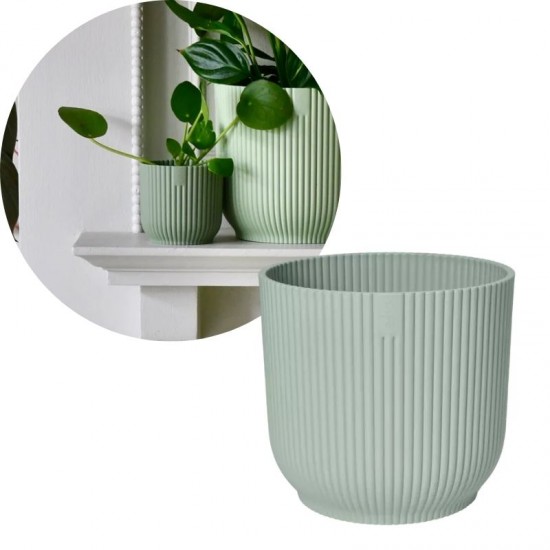 Vases Pots Planters Elho Vibes Fold Round Mini Sorbet